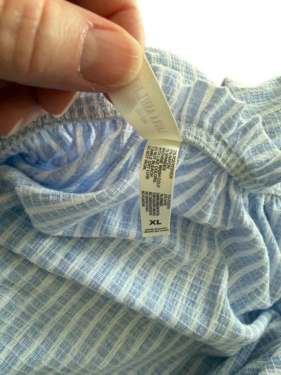 Laura Ashley Blue Striped Tank & Shorts Pajama Set - Picture 12 of 13